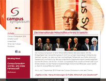 Tablet Screenshot of campus-symposium.com